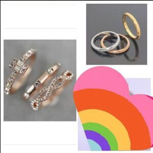 Ring trio bundle of 3
